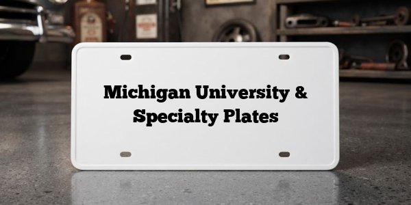 Michigan University & Specialty Plates